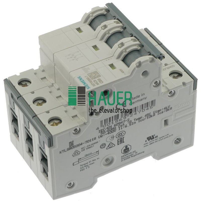 Miniatur Sicherungsautomat 50A C 3P
