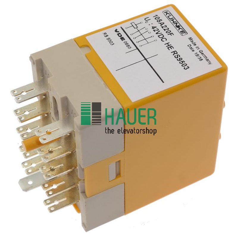 Contactor de rele KUHNKE, 42V DC, 2NO2NC