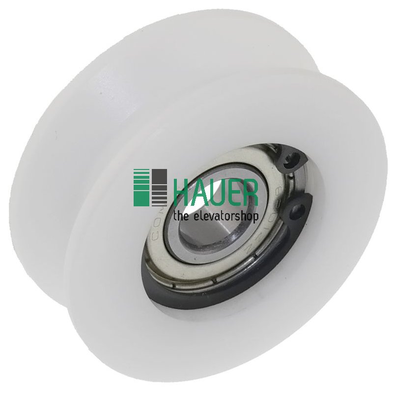 Door roller D55/43/12*20, concave groove, for Hiro T4SA