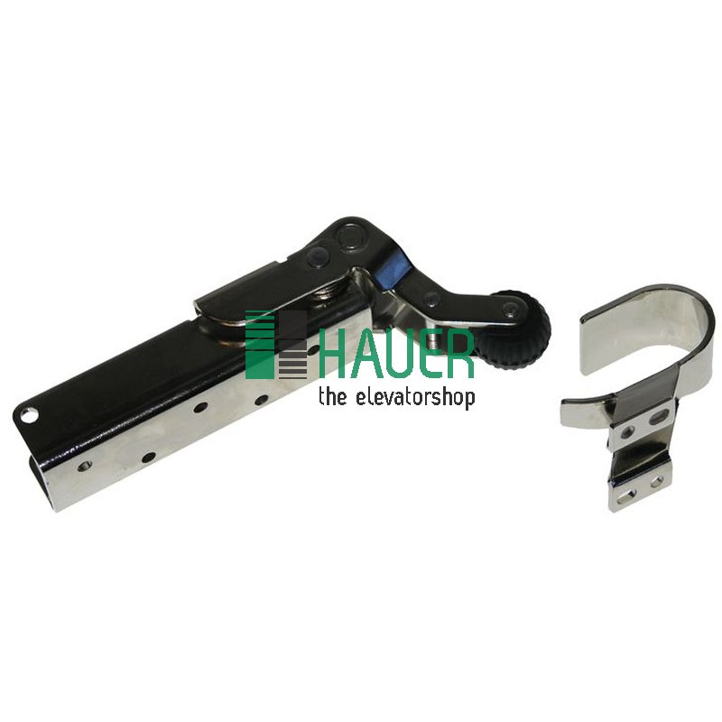 Aufschraubtürdämpfer HG 1300 vernickelt Haken 1009 gleichliegende Tür