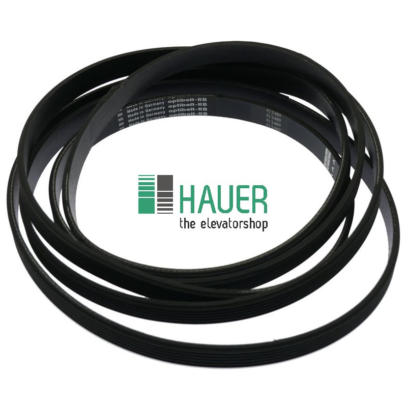 Flat belt for 6 PJ 2489 6 rips, for DC-A1, DC-A2