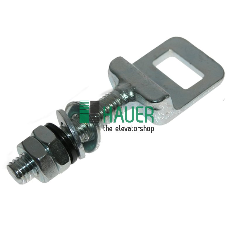 Connection pin for landing and car door panels