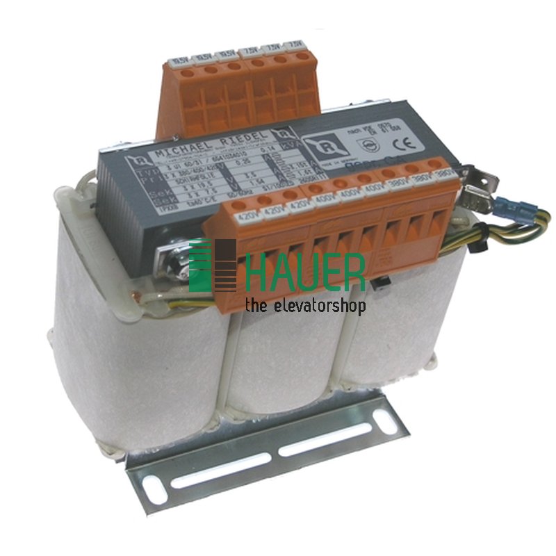 Transformator 3UI60/31  140VA  Prim 3x400V 50/60Hz Sec 3x19.5V/3.5A 3x