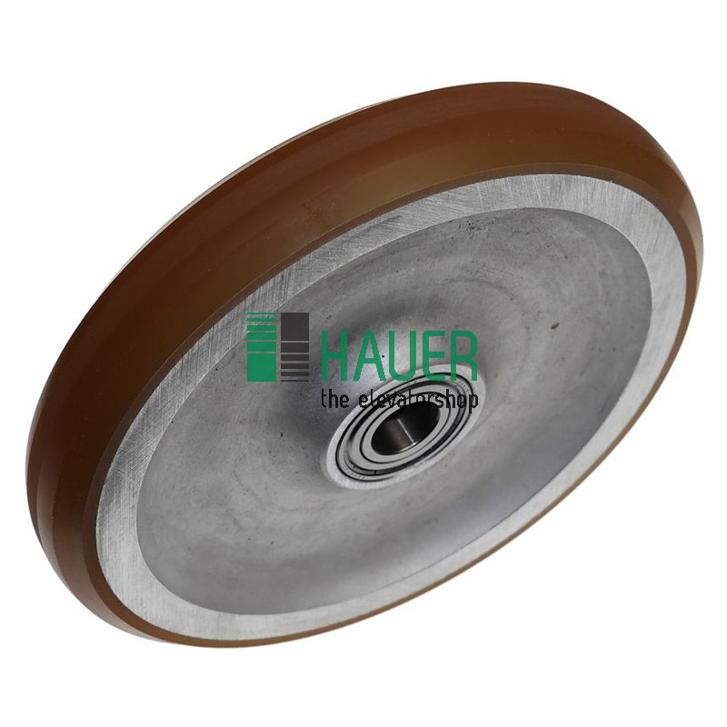 Guide roller VAL Diam 200mm, Width 30mm, Axle 20mm, VU 85°, Aluminium core