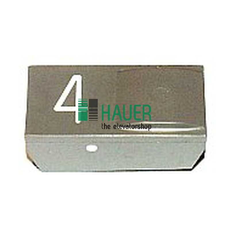 Bouton poussoir, insertion S-gris, sans lentille, 4