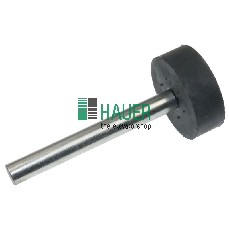 Gummirolle für Rollenhebel, Achse 100mm, Rolle D=42mm