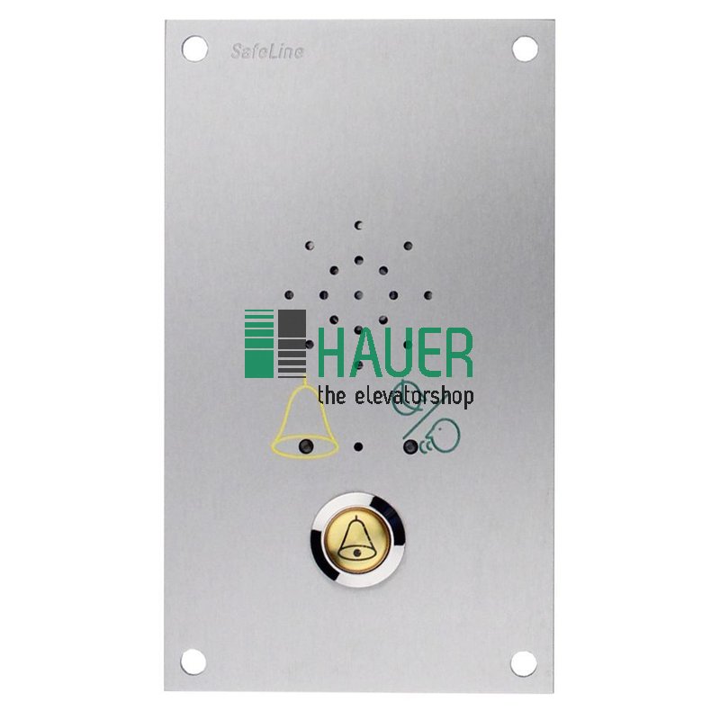 Safe Line, SL6 car station w. pictograms and button, 12VDC, flush mounted