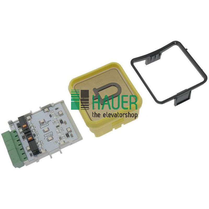 DMG, Taster B7, Platte V2A, 2 Kontakte, 12V, rot, Alarm