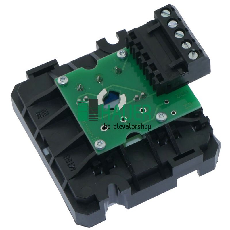 MT56 LR, X, 90° turned, clamp right , 30V red, plate V2A matt, tactile 0