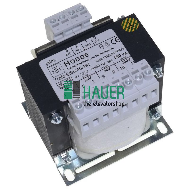 Trafo El96/45/1Kl prim:380/400/415V 50/60Hz sek:8/20/24/230V 5/30/115/40VA