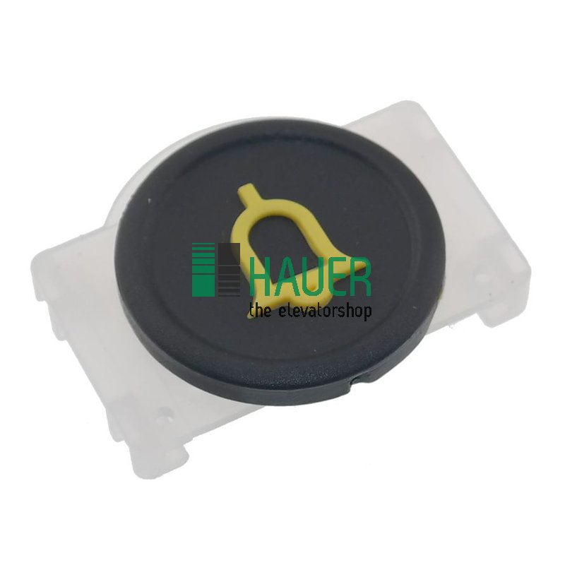 Button plastic,  black,  alarm