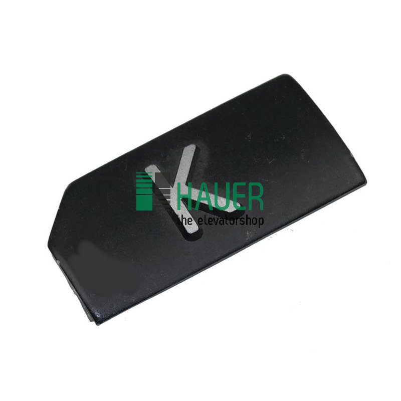 Bouton poussoir M10 AL noir tactile, insert K
