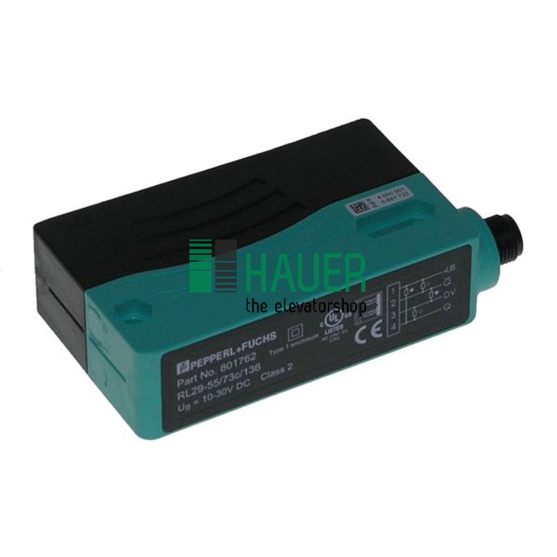 Barrière lumineuse RL29-55/73C/136 connect M12x1, larg de fonctmt 0.1-7m, 10-30V