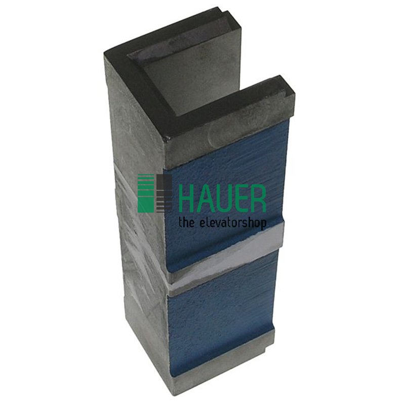 Cast iron guide shoe insert, l=217mm