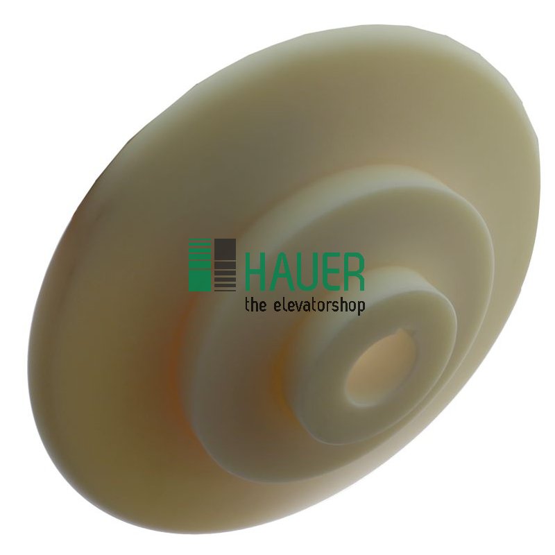 Handrad Kunststoff PAG, D=42, Feder B=11.9