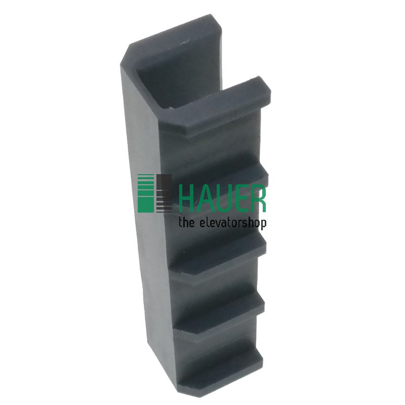 Guide shoe insert 16 PE, rail 16mm