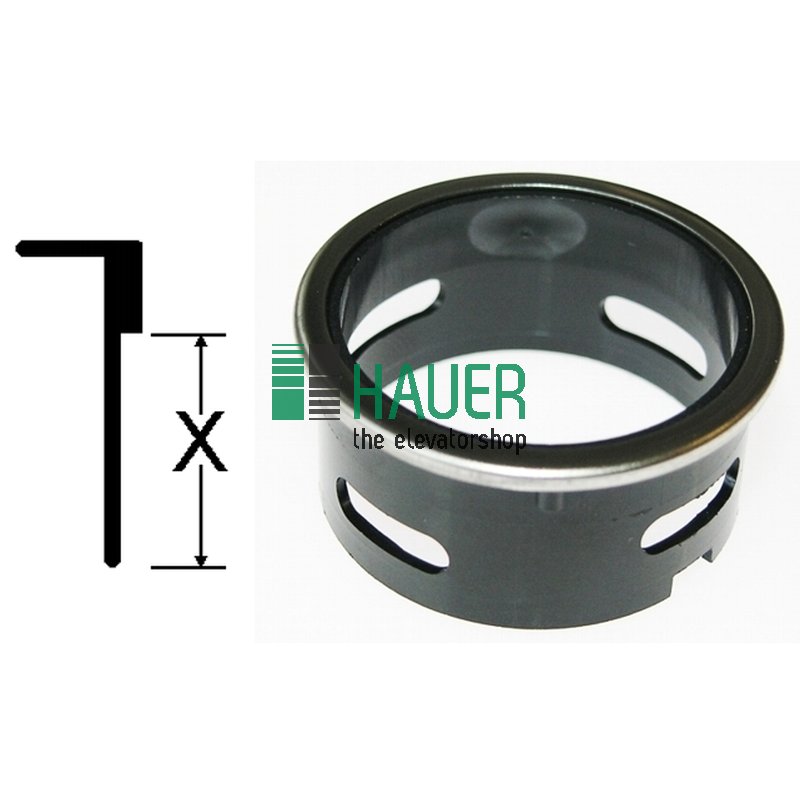 Druckknopf, D1, Kalotte, CRNI-Ring, x=11.1