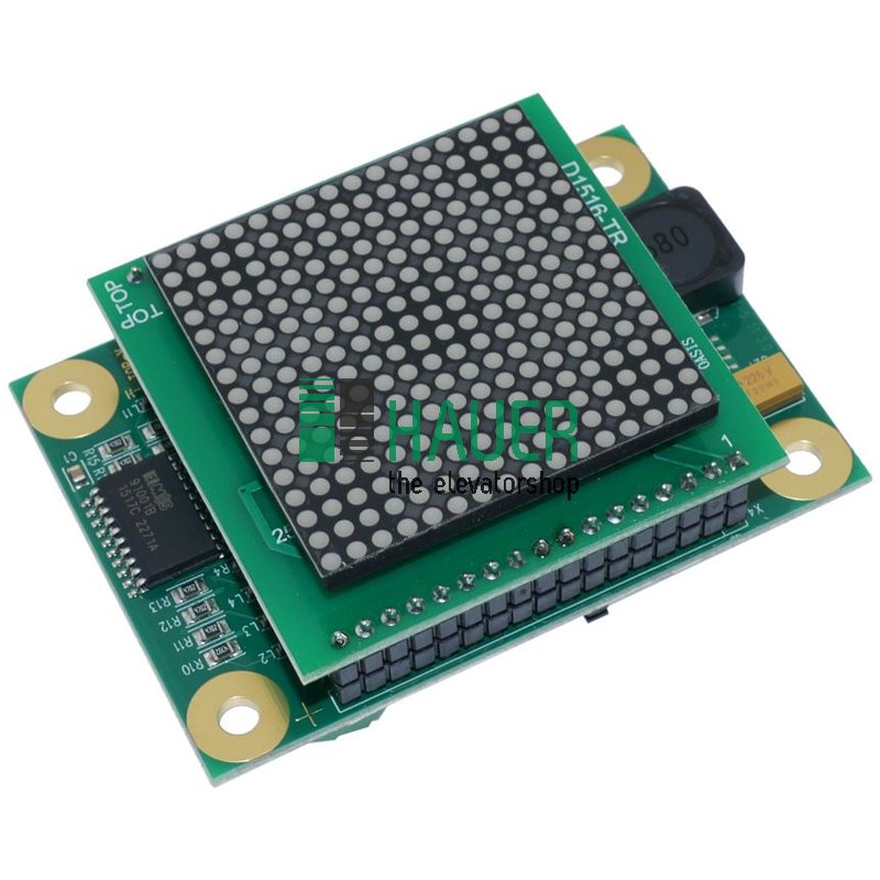 Etagenanzeige EAZ-254.40-rot, programmiert "Z/0/A/07/A"