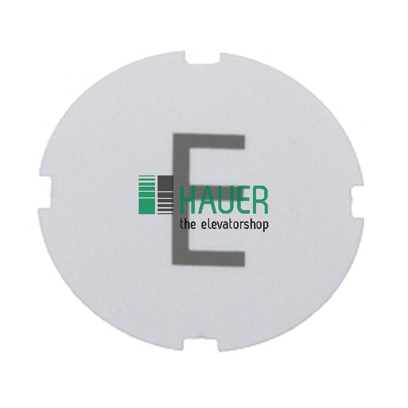 Bunse, Einlage zu Ruftaster Symbol E rund