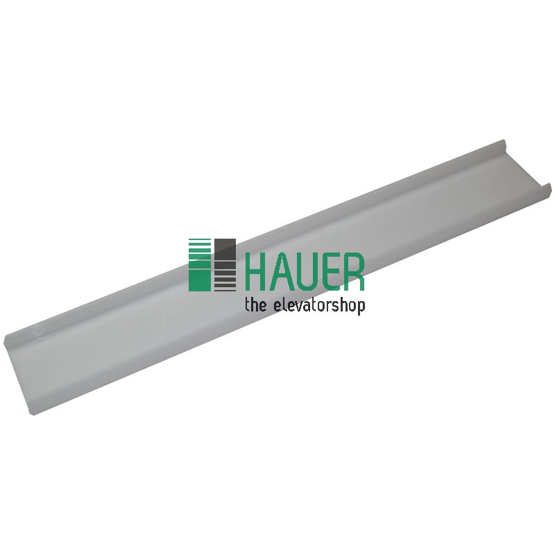 Abdeckung C-Form, 3er Plexi, Stege gefast 20*10, 2 Langlöcher D6*15 mittig