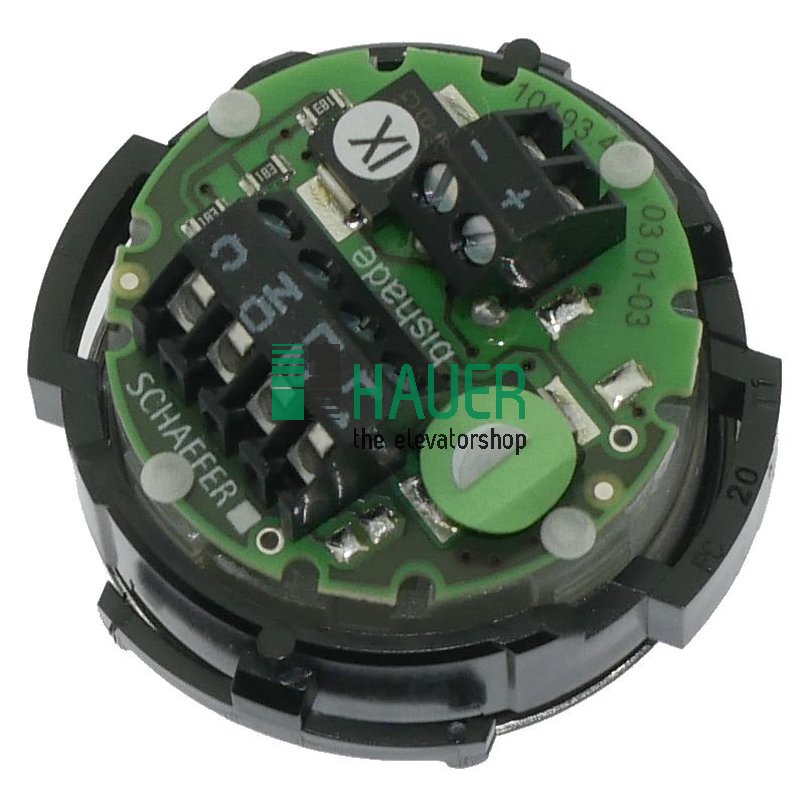 RT42 wg, IX, boîtier V2A pol., 30V vert bishade, plaque version spéciale engr. G