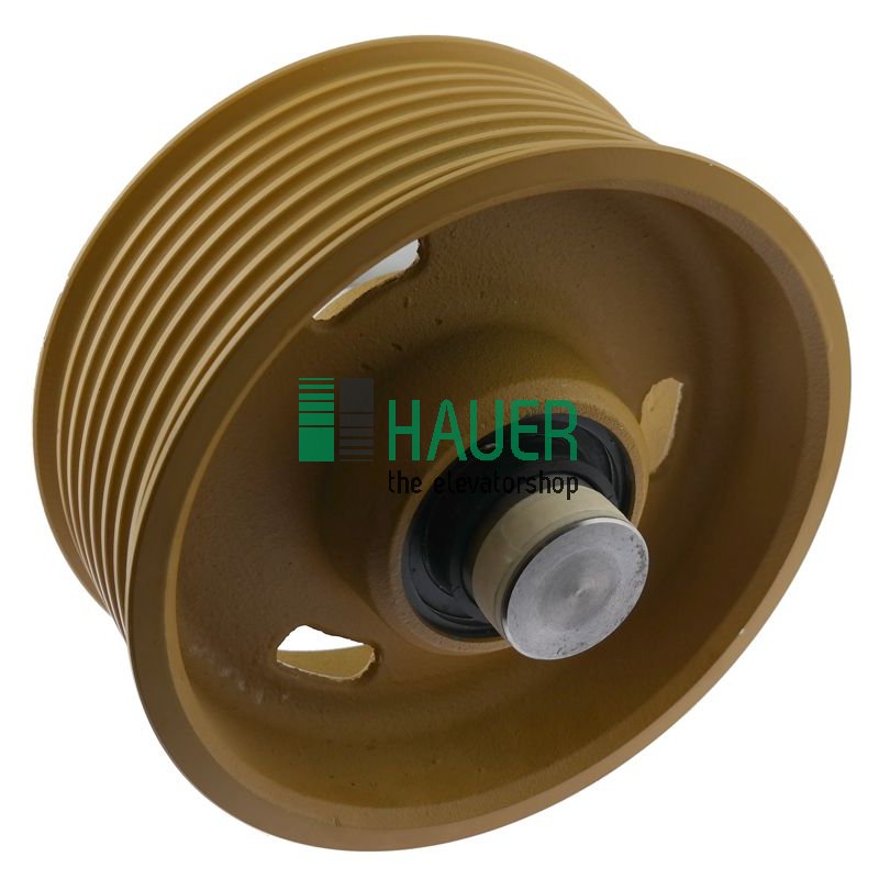 Seilrolle 265x8x8, T223, mit Kugellager 6011-2RS, Achse 55x164