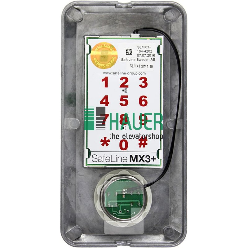 Safe Line, Alarm MX3 Plus, with pictogr. and  push btn, surf. mount