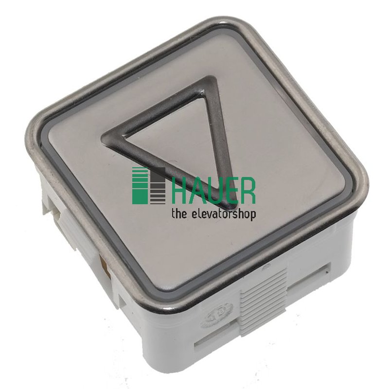 Kleemann Taster MT42KLE, LED 30V rot, Tastpl.V2A matt, gepr. Pfeil ab