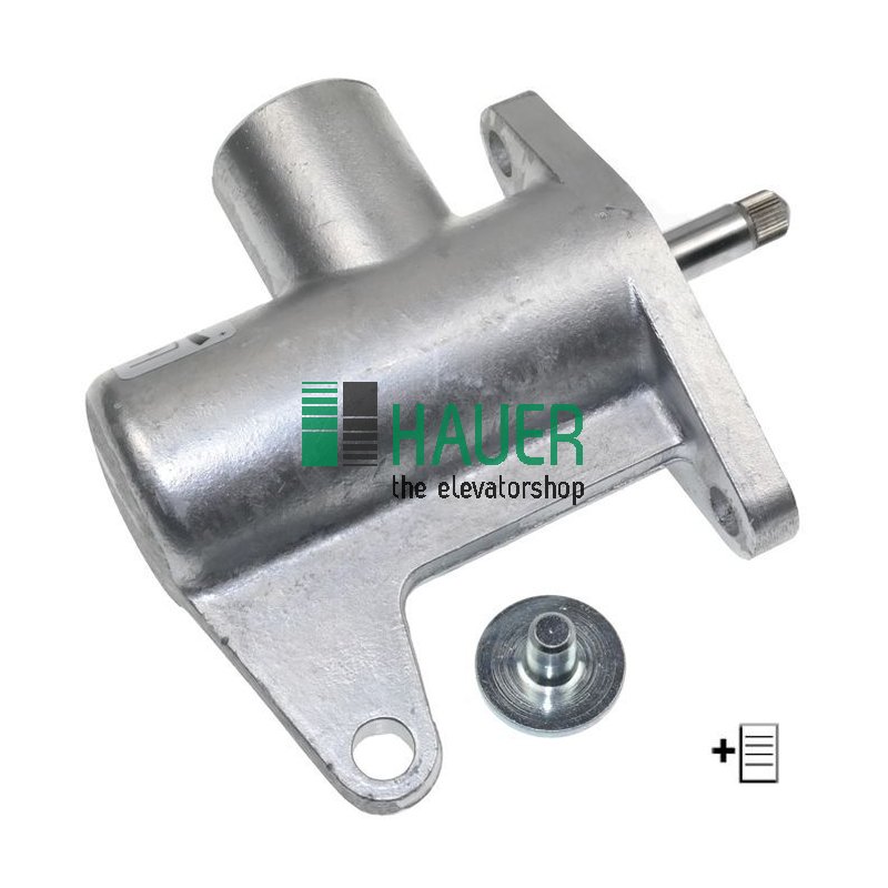 Door closer, EDSTD3, long piston, complete with round plate