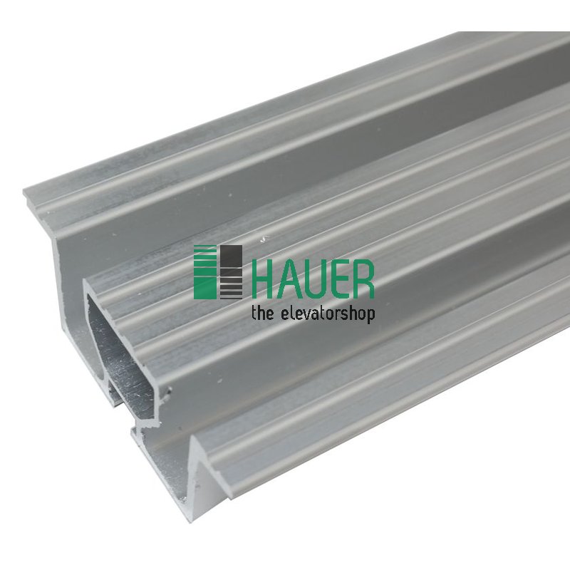 Aluschwelle, für Teleskoptür , 2-flg., Länge=1830mm, B= 90mm