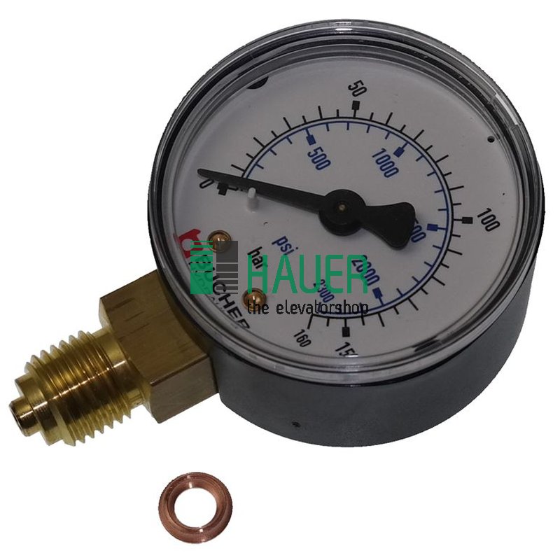 Manometer LRV-A-1, 0-160bar, Anschluss 1/4 Zoll