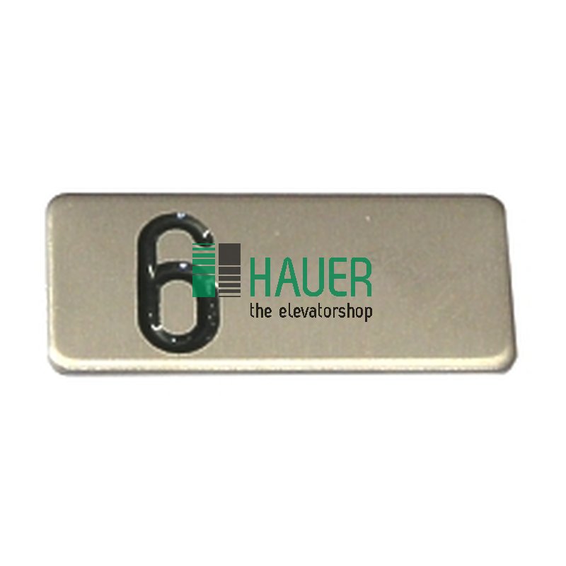 Bouton COP300, acier, insert 6