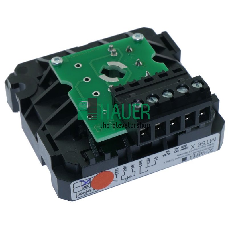 MT56 LR, X, 90° turned, clamp right , 30V red, plate V2A matt, tactile 0
