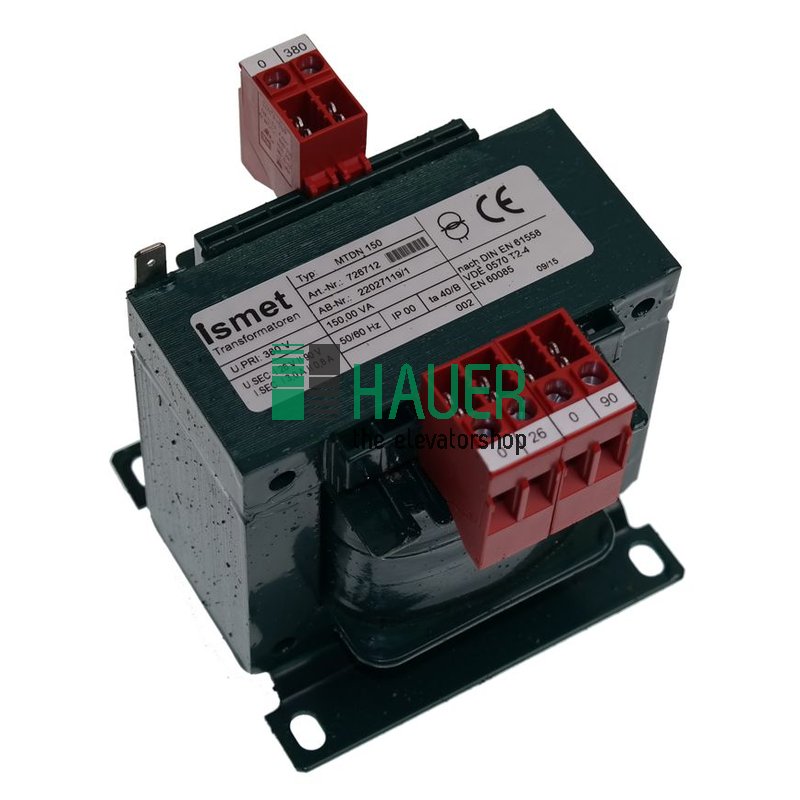 Trafo 150VA Pr 380V 0.42A Sec 26V 3A 90V 0.8A