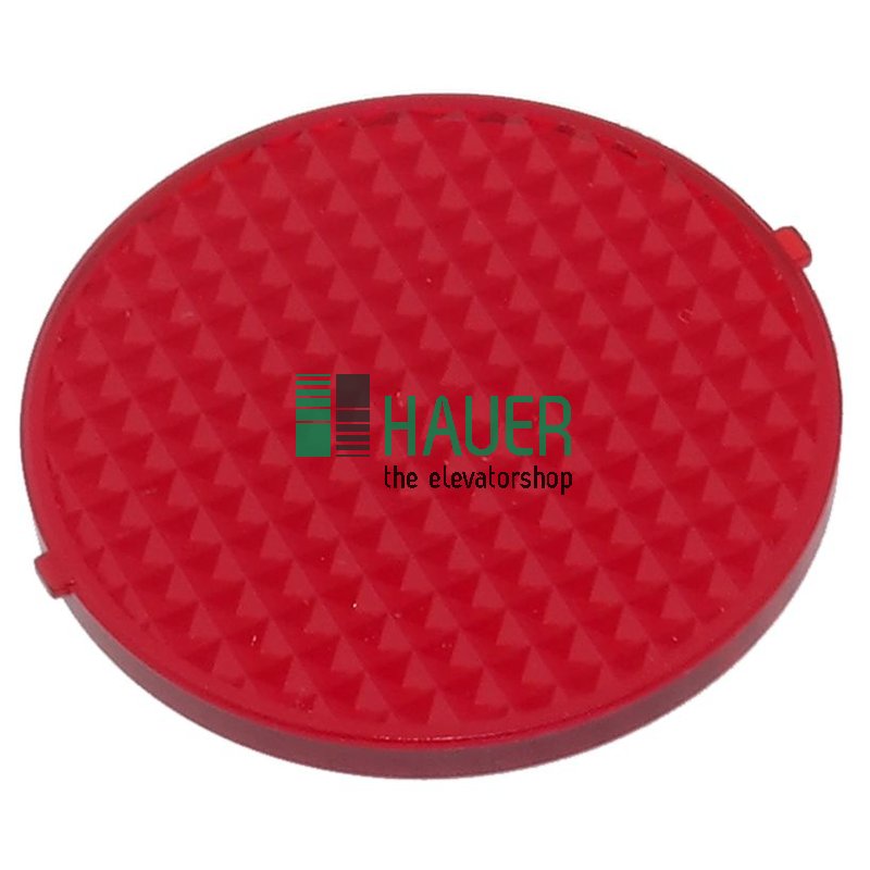 Tableau D, Lampenelement Linse ungraviert rot