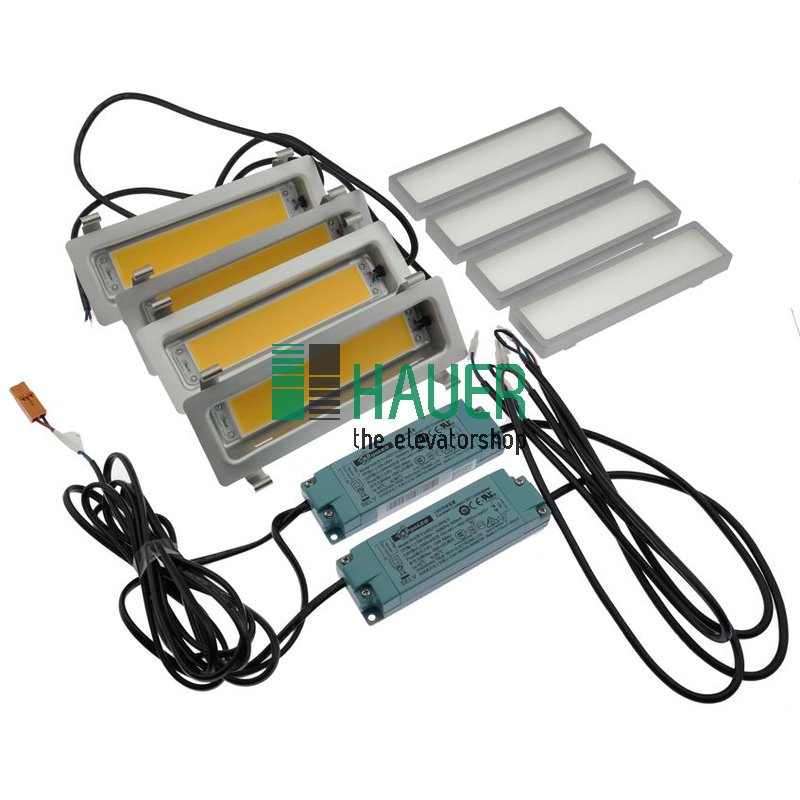 LED Spot Set für Kabinenbeleuchtung, 4er Set für LF98, rechteckig