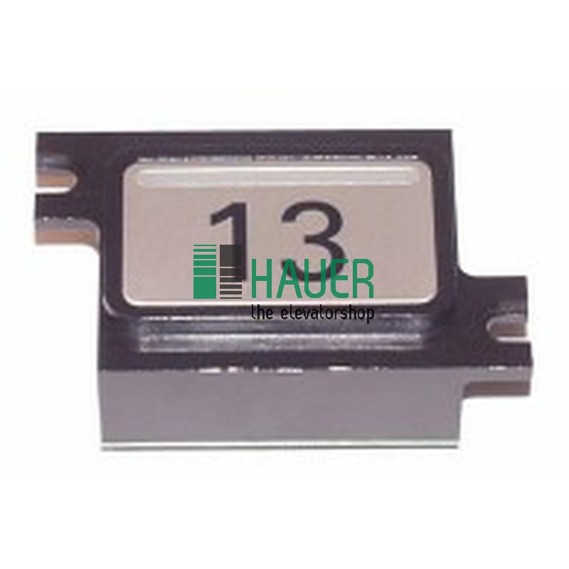 Botonera M, boton c. placa circ. MBQ1 c. confirm.llamada 13
