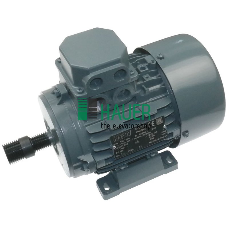 Drehstrommotor MU71L/8/0.09 SVR, 0.09KW 230/400V, 50Hz