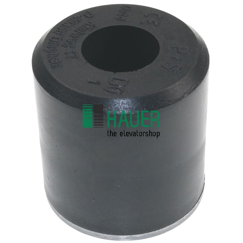 P+S, Aufsetzpuffer D0 Typ A,  80x80 mm mit runder Stahlplatte