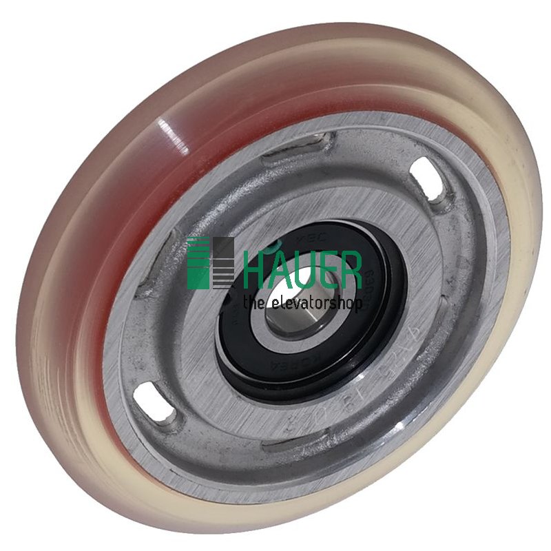 Roller PU, for roller guide KAA24180A, 125x22x17mm