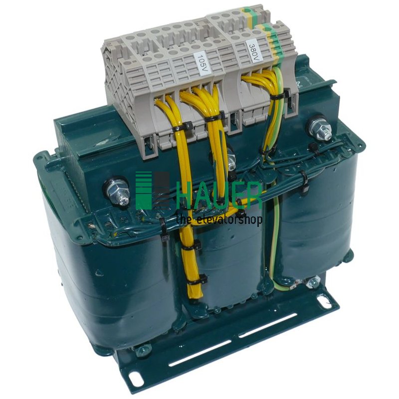 Trafo 3Ph 600VA 3*380V sek. 3*105V/3A + 24V/4.17A