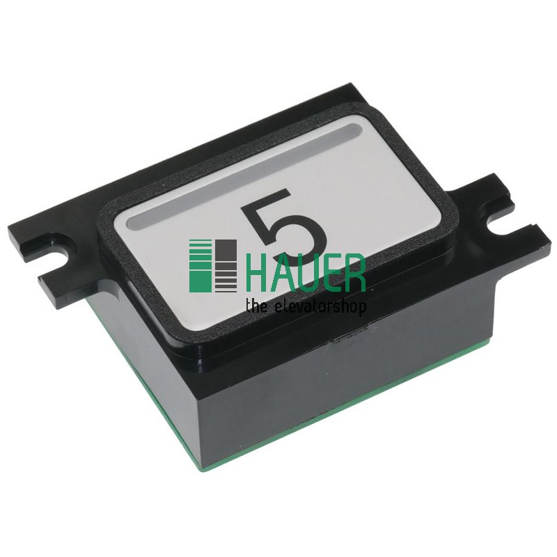 Botonera M, boton c. placa circ. MBQ1 c. confirm.llamada 5