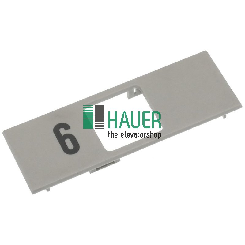 Bouton, recouvrement, gris, 6
