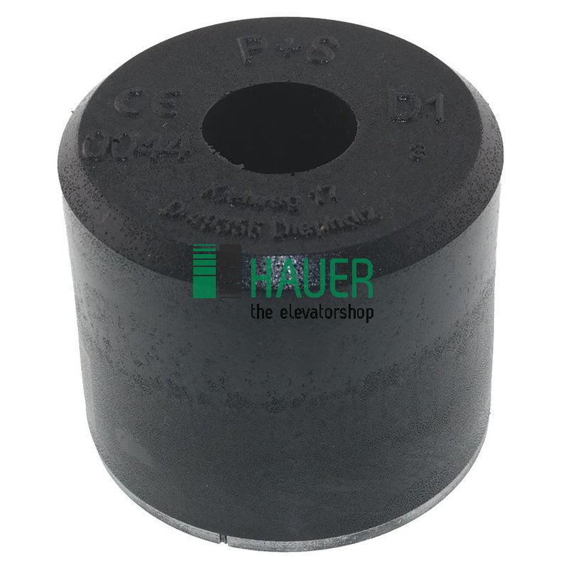 P+S, Aufsetzpuffer D1 Typ A, 100x80mm mit runder Stahlplatte