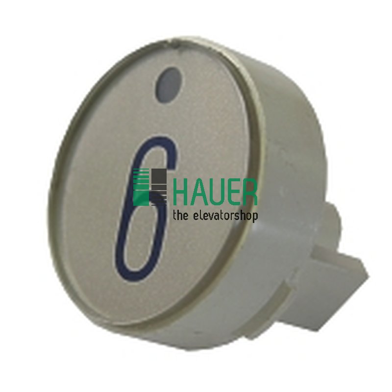 Bouton D1, vert, 6