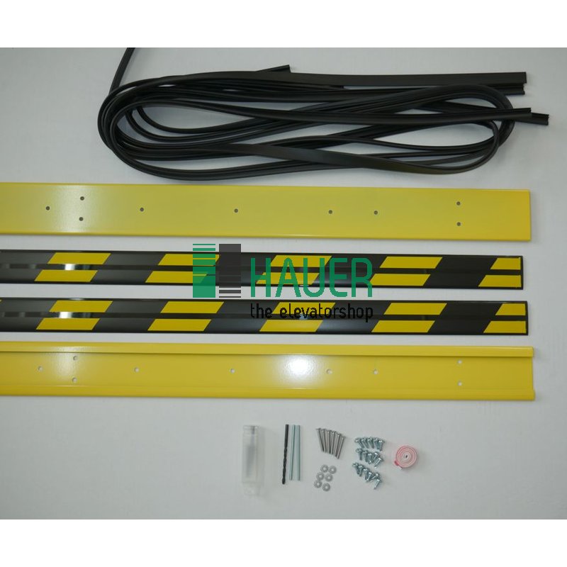 Montageset, Hinterwand, Edelstahl, für Cedes Lichtschranke