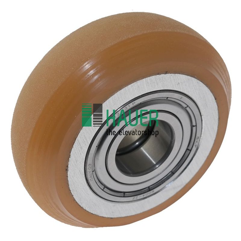 Guide roller 72/20x36mm alu core 2 bearings mantle R25 one side beveled