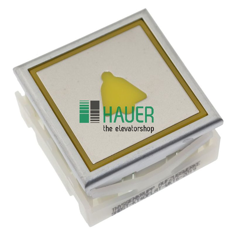 Bouton Step Classic, illumination jaune, symbole d'alarme