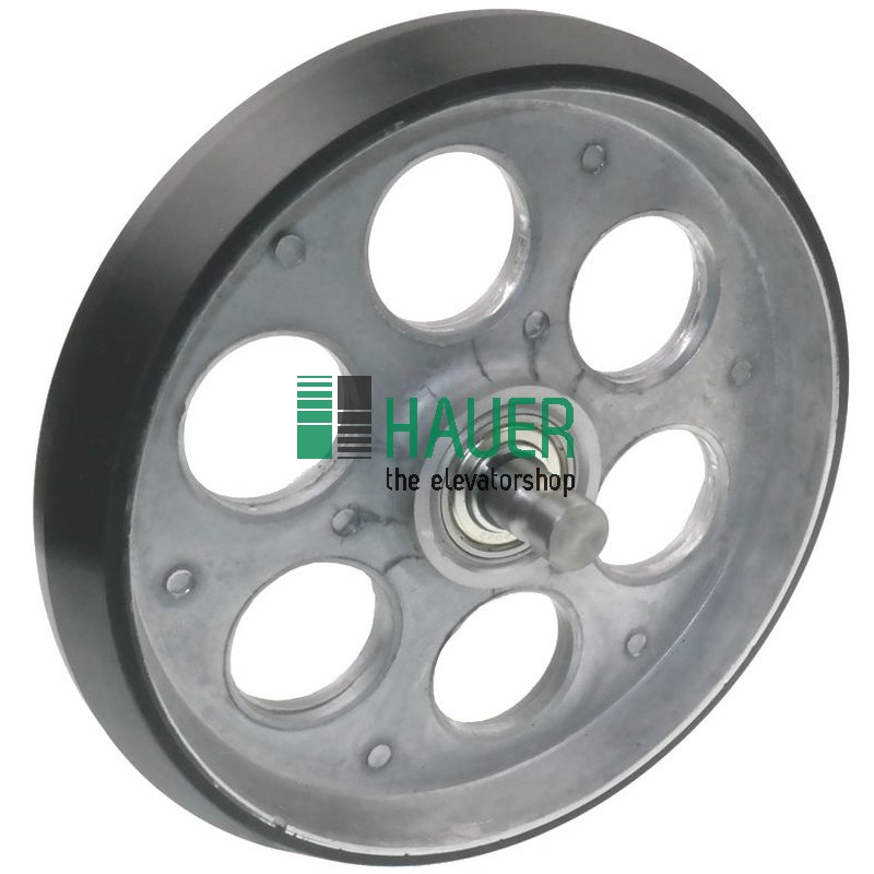 Laufrolle D200 mit Achse, Lauffläche HDX95 Schwerlast
