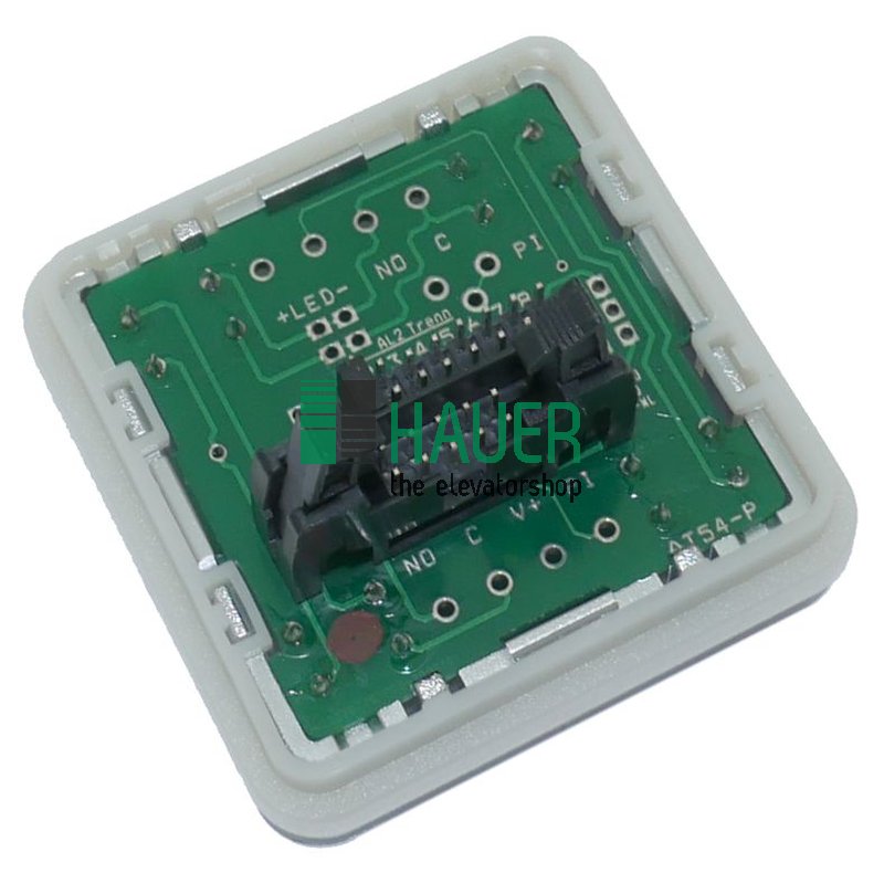 AT54, push button LED red, with braille, arrow up